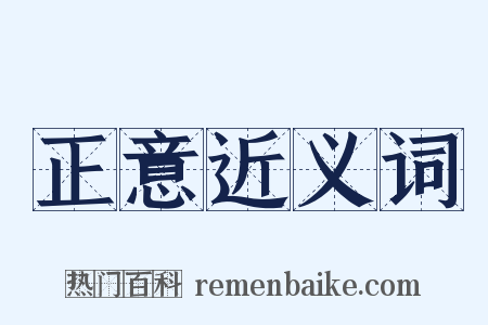 正意近义词是什么意思的图片